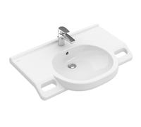 Villeroy & Boch ViCare Lavabo ViCare - 810 x 560 x 185 mm - Blanc Alpin AntiBac CeramicPlus - sans trop-plein 412081T2