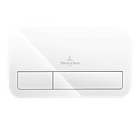 Villeroy & Boch Plaque de déclenchement ViConnect E200 Double chasse 253x145x10mm 92249068 Blanc