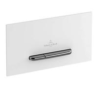 Villeroy & Boch - Plaque de déclenchement WC ViConnect 922169N5 - double chasse - Blanc mat