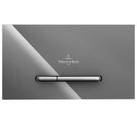 Villeroy & Boch ViConnect plaque de déclenchement pour WC, chasse d'eau à 2 quantités, 253x145x20mm, 922160RA, Couleur: Verre gris brillant