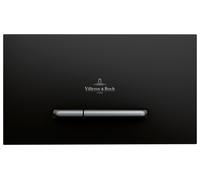 Villeroy & Boch ViConnect plaque de déclenchement pour WC, chasse d'eau à 2 quantités, 260x150x66mm, 922169AN, Couleur: Noir Mat