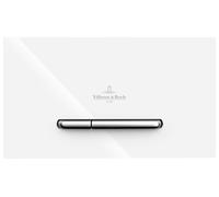 Villeroy & Boch ViConnect WC - Plaque de commande 922169N5 plastique, 253 x 145 x 20 mm, double chasse, blanc mat, boutons chromé mat