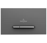 Villeroy & Boch ViConnect plaque de déclenchement pour WC, chasse d'eau à 2 quantités, 260x150x66mm, 922169D8, Couleur: Anthracite mat