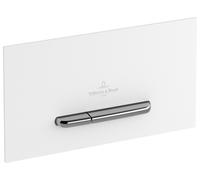 Villeroy & Boch ViConnect plaque de déclenchement pour WC, chasse d'eau à 2 quantités, 260x150x66mm, blanc, 92216168