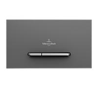Villeroy & Boch ViConnect WC plaque 922169D8 anthracite mat, plastique, boutons chromé mat
