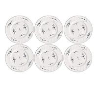 Villeroy & Boch Vieux Luxembourg Lot de 6 assiettes plates en porcelaine Blanc Bleu 26 cm