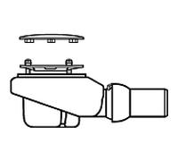 Villeroy & Buch Drain TempoplexPlus 92260061 compact, Ø 90 mm, pour receveur de douche, chromé