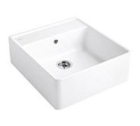 Villeroy & Boch – Évier en céramique 632061KG – CeramicPlus 63×60 cm Stone White