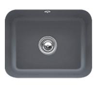 Villeroy et Boch 670601i4 avec set de vidage, fonctionnement manuel, Graphit montage, Graphit