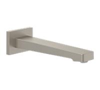 Villeroy und Boch Architectura Square bec de baignoire TVT12500200064 montage mural, nickel brossé noir