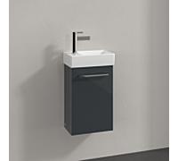 Villeroy und Boch Avento meuble sous-vasque A87601B1 34 x 51,4 x 20,2 cm, charnières à droite, porte 2000 , Crystal Grey