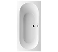 Villeroy und Boch baignoire rectangulaire UBQ199OBE2V-01 190 x 90 cm, drain au milieu, blanc
