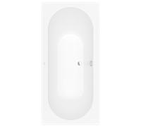 Villeroy und Boch baignoire rectangulaire UBQ199OBE2V-RW 190 x 90 cm, drain central, pierre blanche