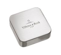 Villeroy und Boch match0 940535L7 en acier inoxydable brossé, carré, pour une poignée à double torsion