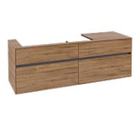 Villeroy und Boch Collaro C02900RH 160x54,8x50cm, lavabo à gauche, Kansas Oak