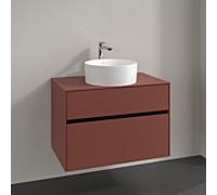Villeroy & Boch Collaro Meuble sous-lavabo, suspendu, 2 tiroirs, lavabo au centre, 800x548x500mm, C03700AH
