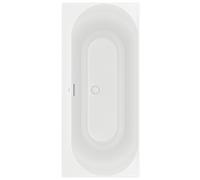 Villeroy und Boch Duo de baignoires d'angle Loop & friends UBA170LOF2V-RW 170x75cm, forme intérieure ovale, blanc pierre
