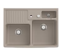 Villeroy & Boch V&B Évier double ALG, commande excentrique, trop-plein, amande Quantité:1