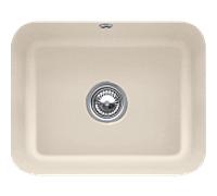 Villeroy und Boch évier sous plan 670602AM avec garniture de vidage , actionnement excentrique, kit de fixation, Amande