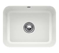 Villeroy und Boch évier sous plan 670602SM avec garniture de vidage , actionnement excentrique, kit de fixation, vapeur