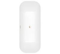 Villeroy und Boch Finion baignoire îlot rectangulaire 177FIN7A2BCV1RW 170 x 70 cm, anneau design, tablier Color on Demand, blanc pierre, champagne