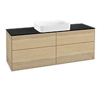 Villeroy und Boch Finion Villeroy und Boch G73200PC 160x60.3x50.1cm, verre noir mat, Oak Veneer