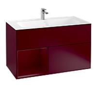 Villeroy und Boch Finion Villeroy und Boch F030HBHB 99,6x59,1x49,8cm, étagère à gauche Peony , Peony Matt