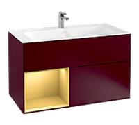 Villeroy und Boch Finion Villeroy und Boch F030HFHB 99,6x59,1x49,8cm, étagère gauche or mat, Peony Matt