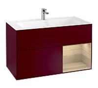 Villeroy et Boch Finion Villeroy et Boch F040PCHB 99,6x59,1x49,8cm, étagère à droite Oak Veneer , Peony Matt