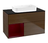 Villeroy und Boch Finion Villeroy und Boch F652HBGN 100x60.3x50.1cm, étagère à gauche Peony , placage Peony
