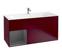 Villeroy und Boch Finion Villeroy und Boch G060GKHB 119,6x59,1cm, Emotion, étagère gauche anthracite mat, Peony Matt