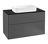 Villeroy et Boch Finion Villeroy et Boch G23200GK 100x60,3cm, Emotion, plaque de finition noir mat, anthracite mat