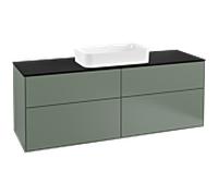 Villeroy et Boch Finion Villeroy et Boch G32200GM 160x60.3cm, Emotion, plaque de finition noir mat, Olive Matt Lacquer