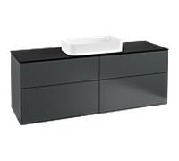 Villeroy et Boch Finion Villeroy et Boch G32200HG 160x60,3cm, Emotion, plaque de finition noir mat, Midnight Blue Matt Lacquer