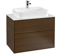 Villeroy und Boch Finion Villeroy und Boch G34100GN 80x60,3cm, Emotion, plaque de finition blanc mat, placage noyer