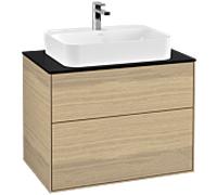 Villeroy und Boch Finion Villeroy und Boch G34200PC 80x60,3cm, Emotion, plaque de finition noir mat, Oak Veneer