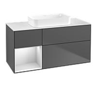 Villeroy & Boch Finion Meuble sous-vasque, 3 tiroirs, G701MTGK,