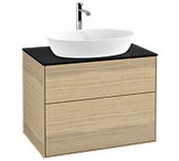 Villeroy und Boch Finion Villeroy und Boch G75200PC 80x60,3cm, Emotion, plaque de finition noir mat, Oak Veneer
