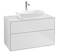 Villeroy et Boch Finion Villeroy et Boch G76100MT 100x60.3cm, Emotion, plaque de recouvrement blanc mat, laqué blanc mat