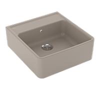 Villeroy et Boch garniture de vidange 1 bac 632061AM match0, fonctionnement manuel, kit de montage, Amande
