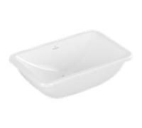 Villeroy und Boch Loop & friends 4A640001 sans rangée de trous pour robinetterie, avec trop-plein, 51 x 34 cm, blanc