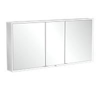 Villeroy und Boch My View Now Armoire de toilette à encastrer A4561600 160 x 75 x 16,8 cm, éclairage LED, 3 portes, avec interrupteur à capteur