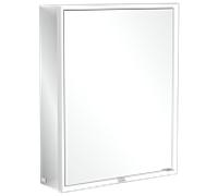 Villeroy und Boch My View Now Armoire de toilette A4576L00 60 x 75 x 16,8 cm, 2000 à gauche, éclairage LED, porte match2, interrupteur marche / arrêt