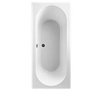 Villeroy und Boch Baignoire rectangulaire O.novo UBA190CAS2V-01 190 x 90 cm, blanc , drain au milieu