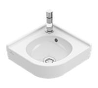 Villeroy & Boch Lavabo d'angle O.novo 731032R1 32x32 cm avec trop-plein blanc brillant