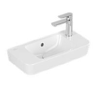 Villeroy und Boch O.novo lave-mains 4342R501 50x25cm, trou à droite , pré-perforé à gauche, débordement, blanc