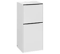 Villeroy und Boch Subway 3. 1930 C59401VF 40x86x36.2cm, charnière gauche / poignée Volcano noir, blanc pur
