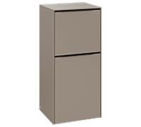 Villeroy und Boch Subway 3. 1930 C59401VM 40x86x36.2cm, charnière gauche / poignée Volcano noir, taupe