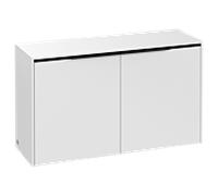 Villeroy & Boch Meuble d'appoint Subway 3.0 C60001VF 2 portes Blanc pur, poignée Noir volcan