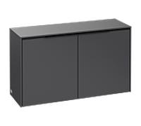 Villeroy & Boch Subway 3.0 Buffet, 2 portes, 728x423x256mm, C60001VR, Couleur: Avant/corps : Graphite, poignée : Volcano Black